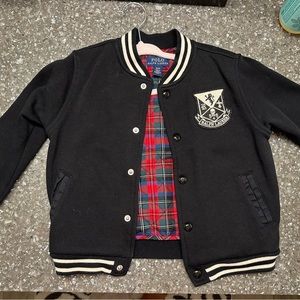 Toddlers Polo Ralph Lauren baseball jacket (size 3) skull ☠️ patches….